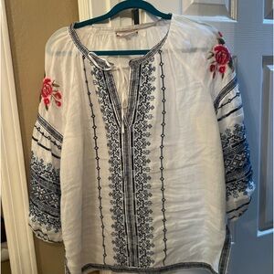 Peasant style shirt Johnny Was . Excellent condition